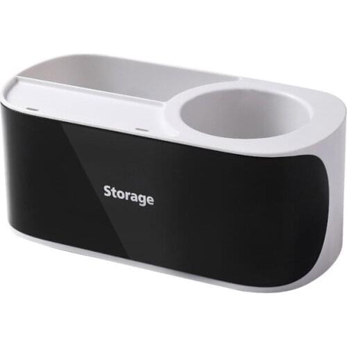 Wall-Mounted Storage Racks No Trace Stickers Creative Suction Cup Hair Dryer Holder Comb Rack Stand Bathroom Supplies