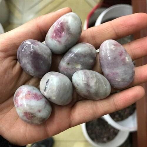 Natural Quartz Crystal Pink Tourmaline Tumbled Crystals Healing Stone for Home Decoration
