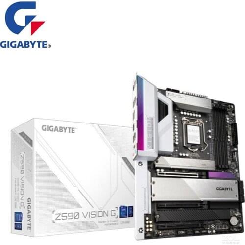 NEW For Gigabyte GA Z590 VISION G Motherboard LGA 1200 Z590 Desktop Mainboard Support i3 i5 i7 10400F 10400 10100F 10700K
