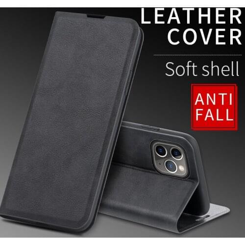 New Luxury Flip Magnetic Leather Wallet Case for IPhone 12 Mini 11 Pro XS Max XR X 7 8 6s Plus SE 2020 Holder Stand Phone Cover