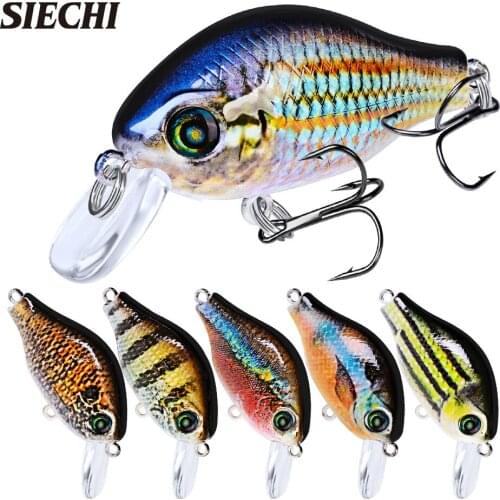 Fishing Lures Crankbait Bait Artificial Hard Bass Swing 52mm 8.5g Artificial Bait 10 Colors Plastic Colorful Carpfishing Gear