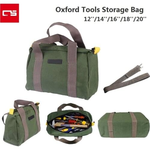 Tool Bag Oxford Electrician Shoulder Bag Big Capacity Hand Tool Storage Bag 12/14/16/18/20inch Wear-Resistant Strong Toolkit Bag