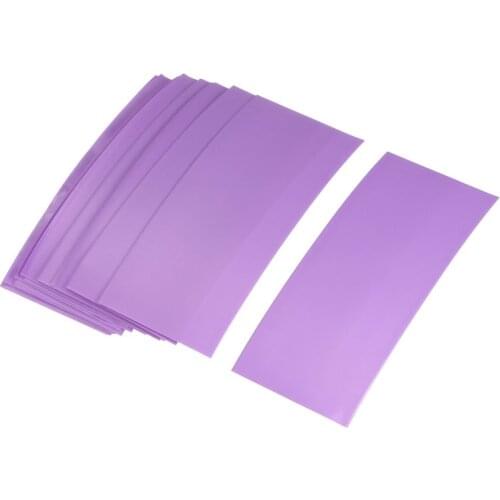 100Pcs 30x72mm 18650 Lithium Battery Heat Shrink Tube Tubing Li-ion Wrap Cover Skin PVC Shrinkable Film Pipe Sleeves Accessories
