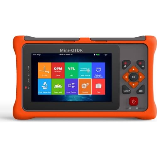 TM1100-A24D OTDR Optical Time Domain Reflector 4.3 Inch Capacitive Touchable 9 in 1 Optical Time Reflector Utility Tool