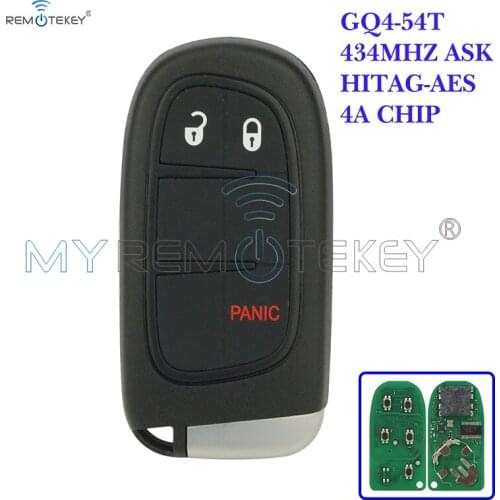 Remtekey 56046954 GQ4-54T Smart Key 2 Button with panic 434Mhz for Dodge Jeep Chrysler remote key