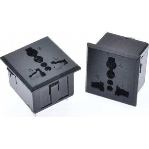 AC Power Socket Universal Socket British Standard 13A For Multi-function Cabinet Card Type Wiring Socket Safety Door