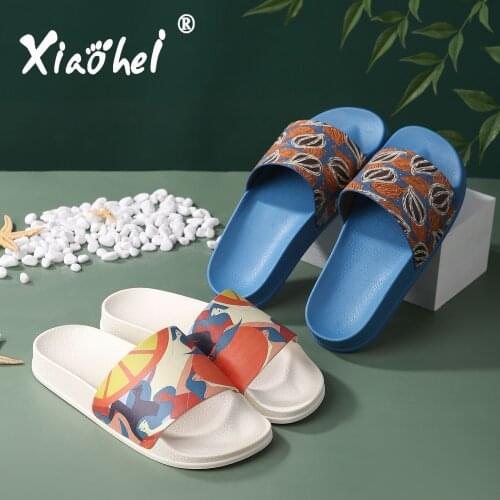 Womens Casual Printed Flat Sandals Woman Slippers Women Shoes Fluffy Slippers Fashion Shoes Slippers for Women Summer