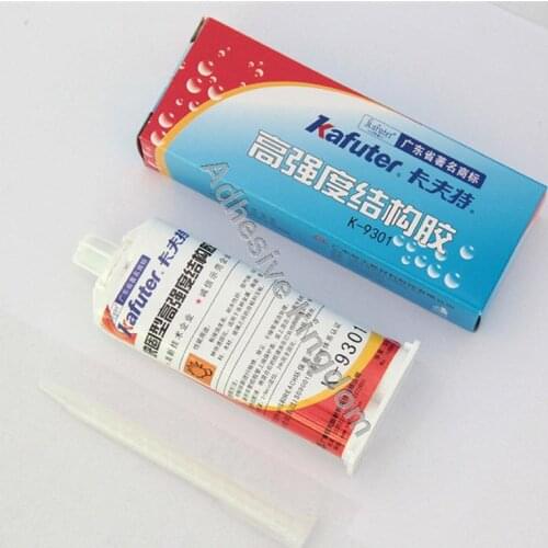 New 10pcs 50g Kafuter K-9301 transparent AB epoxy glue high strength structural adhesive Low odor wholesale