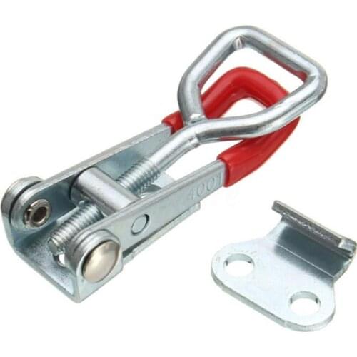 4pcs/set Portable Heavy-Duty Iron Adjustable Buckle Cabinet Pull Rod Handle Clip Buckle Buckle Lock Clamp Door Bolt Accessories