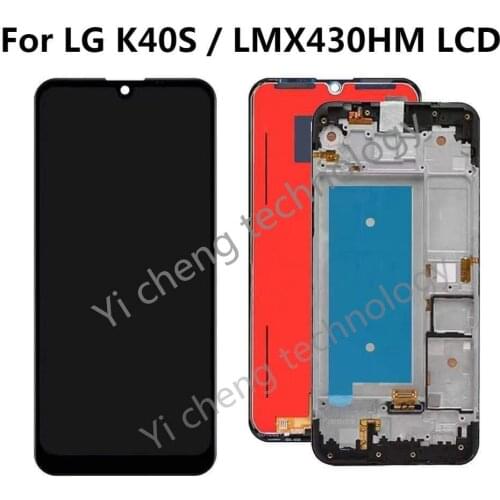 6.1" For LG K40S LCD X430 X430EMW Display with frame Touch Screen Digitizer Assembly Replacement Accessory For LG K40S lcd