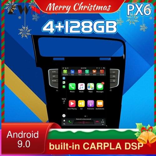 Android 9 128G For VW Volkswagen Golf 7 Tesla Verticl Screen Car multimedia Player GPS Audio Radio Auto Stereo Head Unit 2010