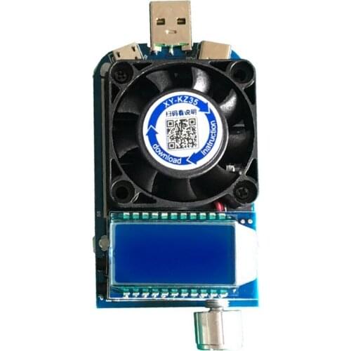 KZ35 Constant Current Electronic Load USB Power Aging Fast Charge Tester Triggers Decoy Discharge Capacity Test