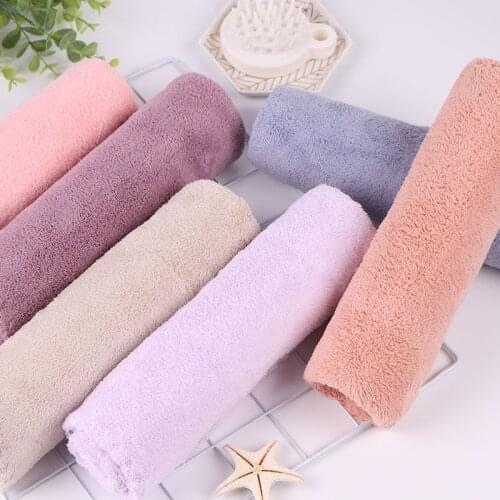 CRYSTALLOVE Face Towel Microfiber Absorbent Bathroom Home Towels Kitchen Thicker Quick Dry Cloth for Cleaning Kitchen