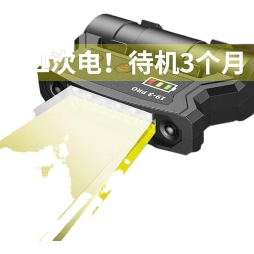 Induction charging clip cap lamp headlight glare night fishing lure dedicated bright light head mounted hat brim lamp clip