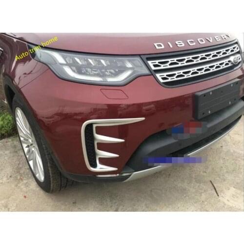 Lapetus Side Front Head Fog Lights Lamps Strip Cover Protector Trim Fit For Land Rover Discovery 5 Sd4 2017 - 2020 ABS