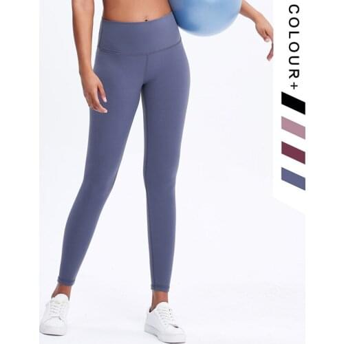 Summer New Women Sports Tight High Waist Quick Dry Training Leggings Double-Sided Sanding Soft Fabric Fitness Yoga Pants