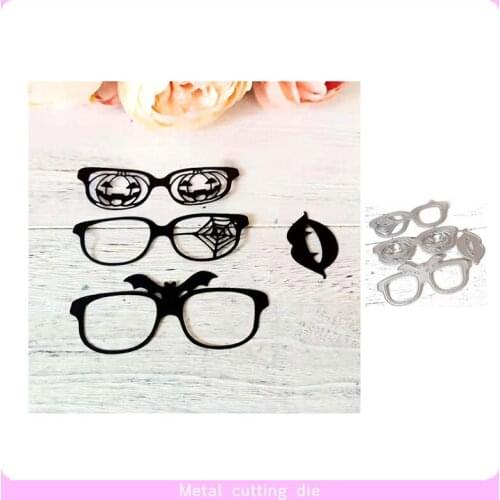 Pumpkin Glasses Halloween Metal Cutting Dies for Scrapbooking Craft DIY Album Embossing Folder Stencils Handmade Template Dies
