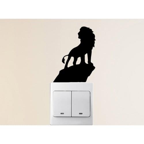 Cute lion Vinyl Decals Wall Stickers For Home Decor Living Room Bedroom Wall Art MURAL Drop Shipping