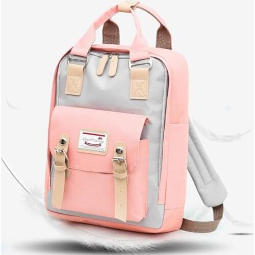 Fashion Waterproof Oxford Patchwork Women Backpack Travel Backpacks Teenagers Girls Large Capacity Bagpack Female Mochila