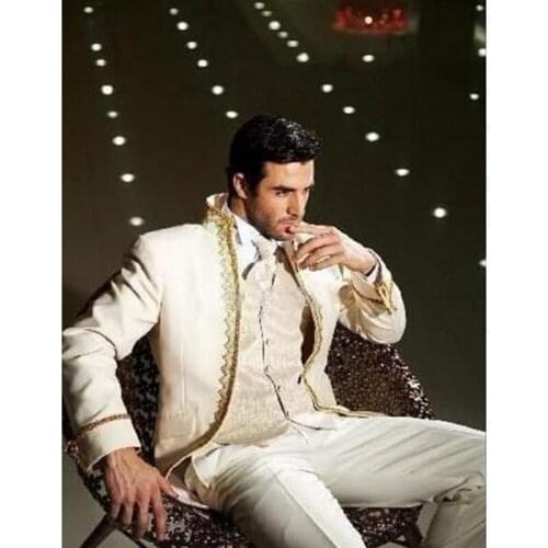 2019 single Breasted grey Tailcoat Groom men suit Tuxedos Notch Lapel Groomsmen Man Mens Wedding Suits (Jacket+Pants+Vest+Tie)