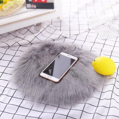30x30cm Soft small Artificial Sheepskin Rug Chair Cover Bedroom Mat Artificial Wool Warm Hairy Carpet Seat Textil Fur Area Rugs