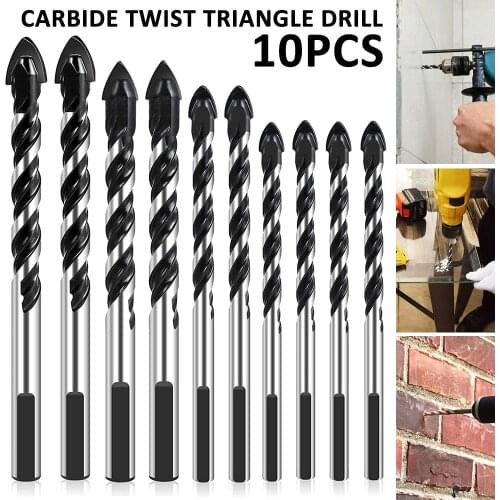 Drill BIt Set Hexagonal Shank Three-point Woodworking Drill Bit Perforating Support Drill Electric Drill Rotary Head Wood Plank
