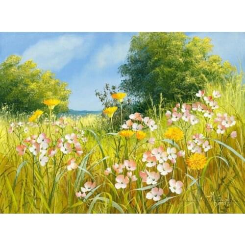 A20050 11CT/14CT/18CT/25CT/28CT oil scenery patterns Counted Cross Stitch DIY Cross Stitch Kits Embroidery Needlework Sets