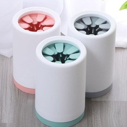 Portable Cat Paw Cleaner Cup Pet Automatic Feet Washer Soft Silicone Pet Foot Wash Tool for Small Large Dogs