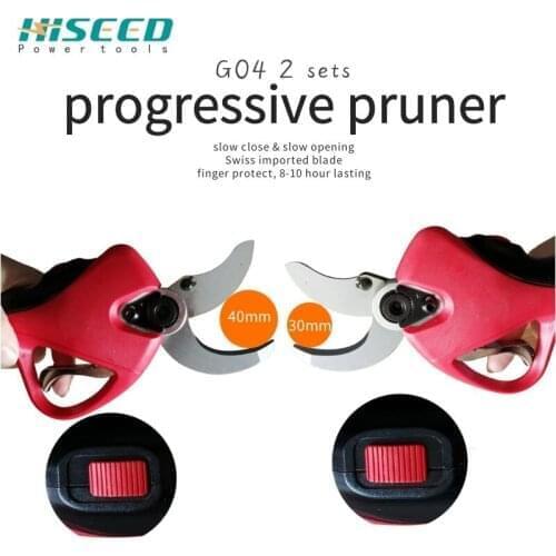 Progressive electric pruning shears, 2019 new 40MM garden tools fruit tree pruner,battery pruner