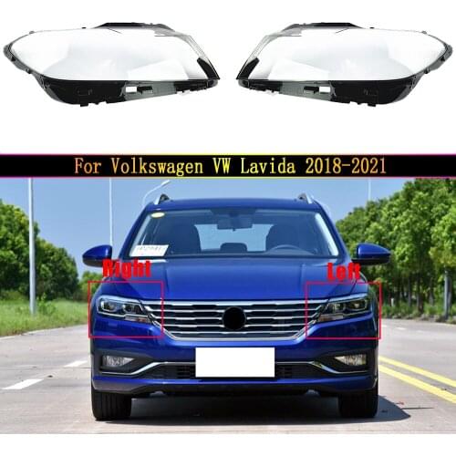 Car Transparent Cover Headlight Glass Shell Lamp Shade Headlamp Lens Cover For Volkswagen VW Lavida 2018~2021