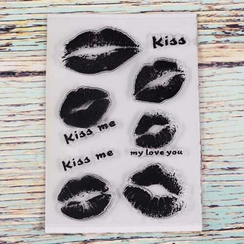 Kiss me my love Transparent clear stamp for DIY Scrapbooking/Card Making/Kids Christmas Fun Decoration Supplies