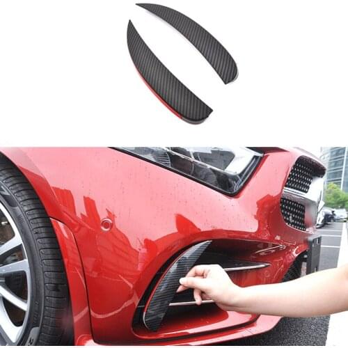 For Benz CLS CLS350 CLS400 CLS300 AMG43 2018-2020 Front Side Bumper Lip Splitter Spoiler Fog Lamp Trim