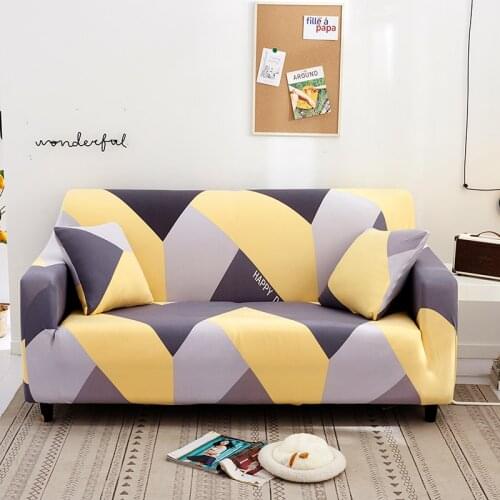 Sectional Sofa Cover Polyester Non-slip Stretch Slipcover For Living Room Couch Cover Home Decor One/Two/Three-seat Sofa Towel