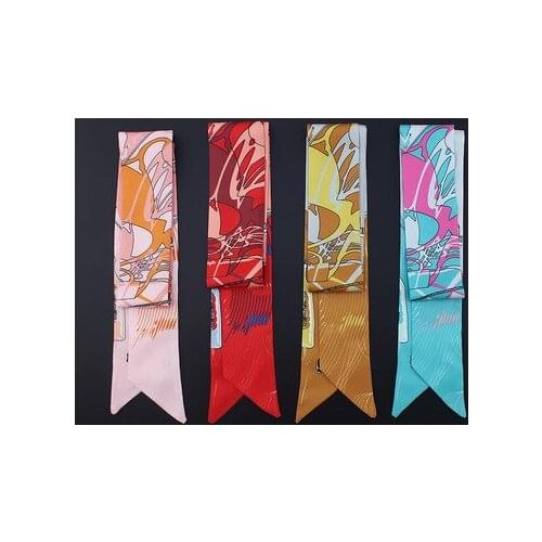 100*5cm New Style Silk Scarf Women Fashion All-match Tie Bag Handle Ribbon Hair Band Scarf