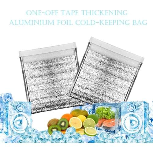 5/10 Pcs Lunch Cooler Bag Folding Insulation Picnic Ice Pack Food Thermal Bag Drink Carrier Insulated Bags Food Delivery Bags