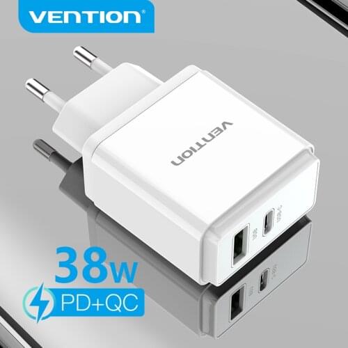 Vention 20W USB Charger Quick Charge 3.0 Type C PD Fast Charging for iPhone 12 Pro Max USB C Charging with QC 3.0 Phone Charger
