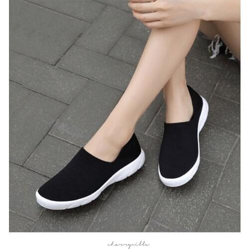 2021 Women Sneakers Vulcanize Shoes New Female Black White Platform Thick Sole Running Casual Shoe Woman Sport Shoes