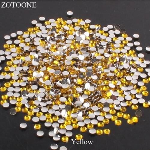 ZOTOONE Resin FlatBack Non Hotfix Rhinestone For Clothes Glue On Nails Art Decoration AB Crystals Strass Applique Scrapbooking