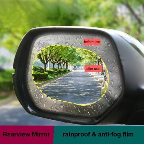 2PCS Car Rearview Mirror Rainproof Anti-fog Film Car Side Window HD Nano Anti-glare Transparent Protective Sticker Car Supplies