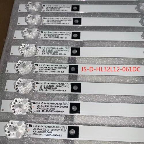 3PCS/LOT LED strip 32HD510A 32inch LED32D8800EDS LED32EC320B JS-D-HL32L12-061DC K3-3.02.001.0469 L32M16 LED32B100L 576MM