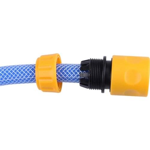 6Pcs / Set Plastic 1/2 Quick Connector Anti-Reflux Irrigation Quick Water Connector Gardening Watering Car Wash Pipe Accessories