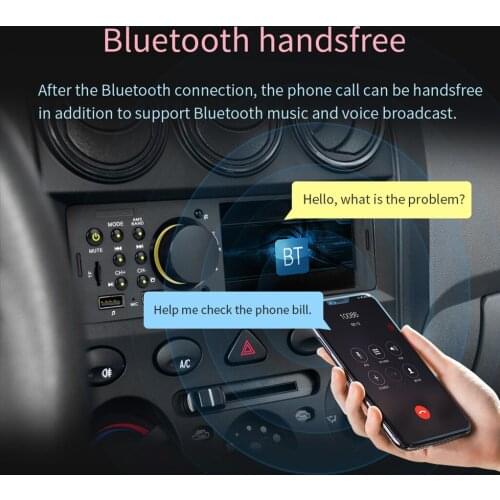 7805 4" Car Radio HD MP5 Video Player USB Telescopic Audio Multimedia Player