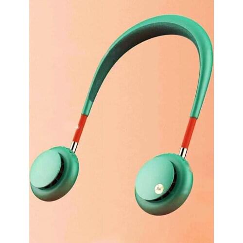 Scented Mini Folding Hands Free Wearable Neckband USB Cooling Fan Summer Cooler Easy to use low noise turbo strong wind