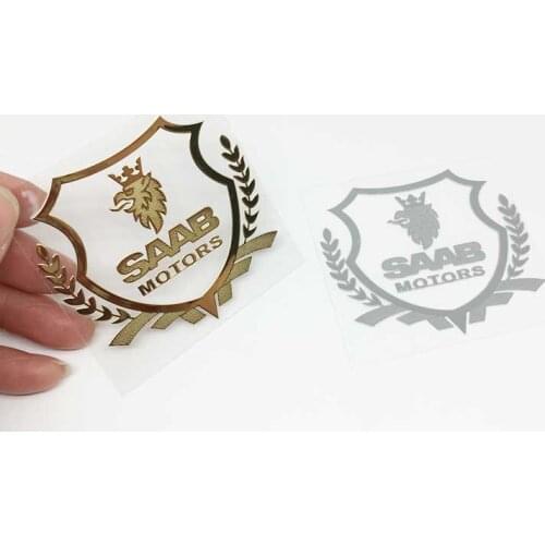 Car Styling 3D Metal Nickel Badge Sticker Automobile Body Decoration Decal for Saab scania emblem 93 9-3 900 9000 Accessories