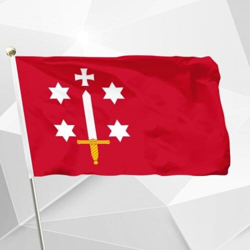 Netherlands Haarlem Flag 150X90cm (3x5FT) 120g 100D Polyester Double Stitched High Quality Banner Free Shipping