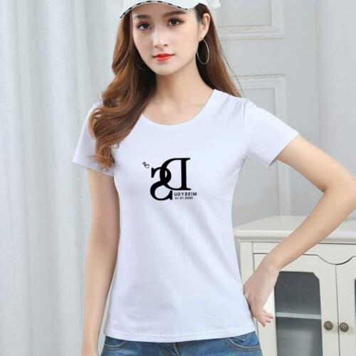Cotton T-Shirt Womens Short-Sleeved Summer Wear 2021 New Slim Womens T-Shirt Korean-Style Half-Sleeved Top Bottoming Shirt