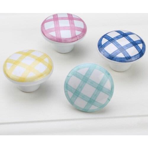 JD Ceramic Handle Cartoon Mesh Drawer Small Handle Single Hole Children Drawer Wardrobe Door Knob Shoe Wine Cabinet Handle