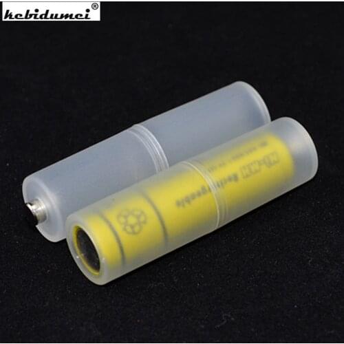 Kebidumei High quality 2Pcs AAA to AA Size Cell Battery Converter Adapter Batteries Holder Plastic Case Switcher Wholesale
