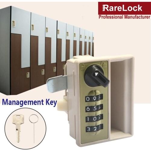 Handle Code Lock Keyless Suitable for Storage Locker File Cabinet Door Iron Sheet Wood Door Rarelock MA030 E