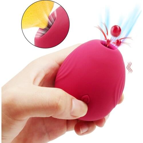 Mini Sucking Vibrator for Women Tongue Licking Nipple Clitoral Stimulator Female Vibrating Egg Masturbator Adult Couple Sex Toys